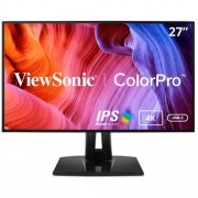 Viewsonic VP2768a-4K 27 Inch Premium IPS 4K Monitor with Advanced Ergonomics, ColorPro 100% sRGB Rec 709, 14-bit 3D LUT, Eye Care, HDMI, USB C, DisplayPort for Professional Home and Office