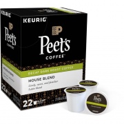 Peet's Coffee K-Cup House Blend Decaf Coffee (2408)