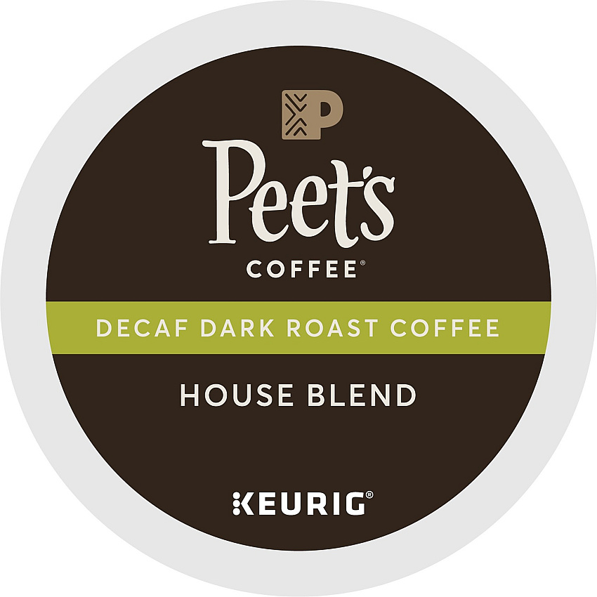 Peet's Coffee K-Cup House Blend Decaf Coffee (GMT2408)