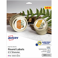 Avery Matte White Sure Feed Labels (AVE22562)