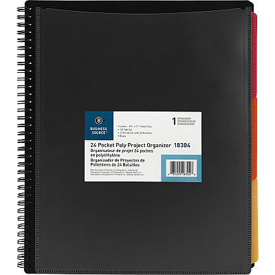 Business Source 1/3 Tab Cut Letter Organizer Folder (BSN18304)