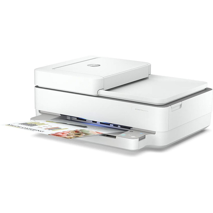 HP Envy 6455e Wireless Inkjet Multifunction Printer - Color - White (HEW223R1A)