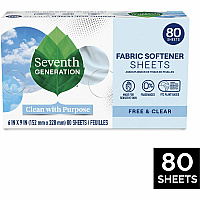 Seventh Generation Free & Clear Fabric Softener Sheets (SEV44930)