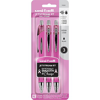 Uni Jetstream RT Pink Ribbon Ballpoint Pen (UBC70202)