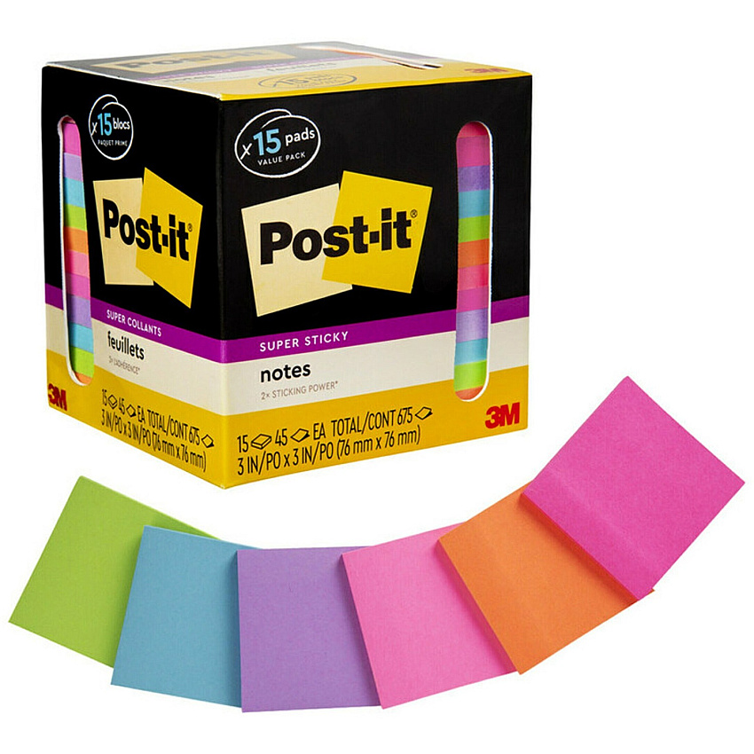Post-it Super Sticky Notes (MMM65415SSCP)