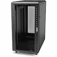 StarTech 32u 19inch Server Rack Cabinet, Adjustable Depth 6-32 Inch, Flat Pack, Lockable 4-post Network/data Rack Enclosure With Casters (RK3236BKF)