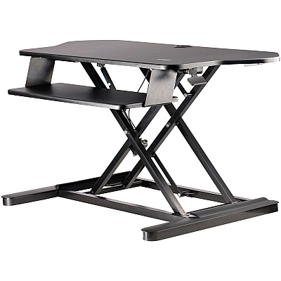 StarTech Corner Sit Stand Desk Converter 35x21in (ARMSTSCORNR)