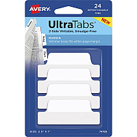 Avery Ultra Tabs Repositionable Margin Tabs (AVE74789)
