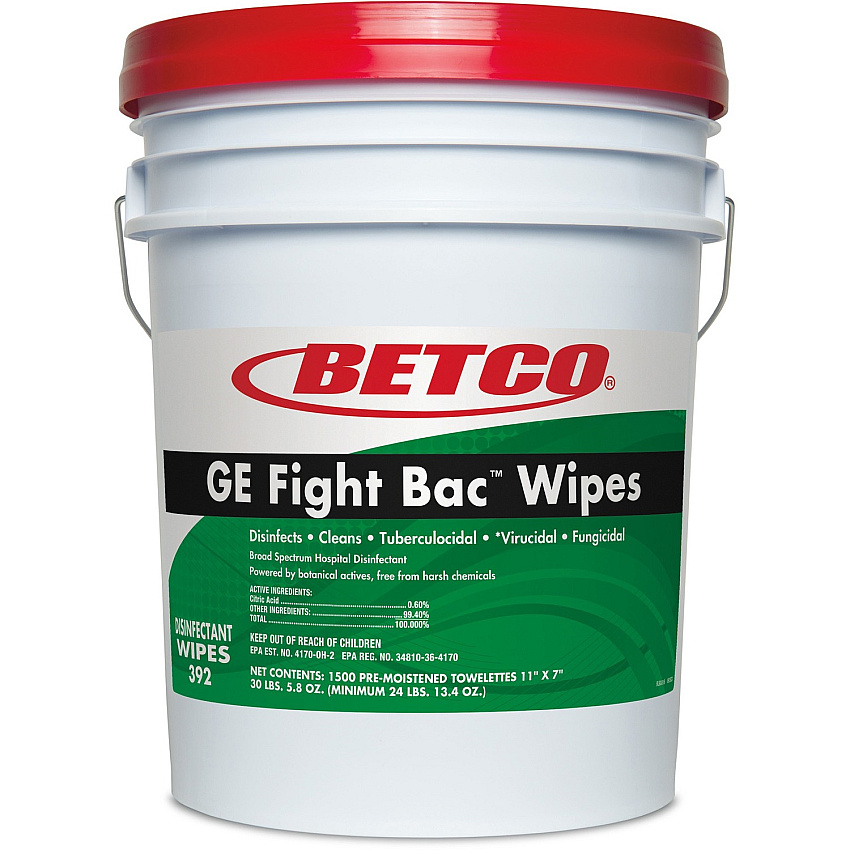 Betco GE Fight Bac Disinfectant Wipes (BET3920500)