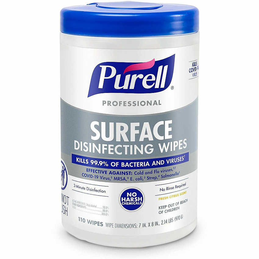 PURELL Professional Surface Disinfecting Wipes (GOJ934206)