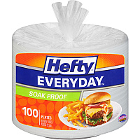 Hefty Everyday 8-7/8" Soak Proof Foam Plates (RFPD28100)