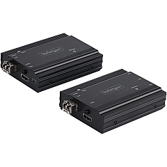StarTech 4k Hdmi Kvm Extender Over Fiber, Hdmi Video & Usb Over Fiber, Up To 984ft/300m (multimode), 10g Mmf Sfp+ Modules (SV565FXHD4KU)