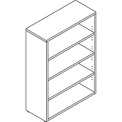 Lorell Prominence 2.0 Bookcase (LLRPBK3448GE)