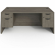Lorell Prominence 2.0 3/4 Double-Pedestal Desk (PD3672QDPGE)