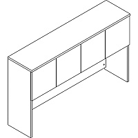 Lorell Prominence 2.0 Hutch (LLRPH6639GE)