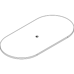Lorell Prominence 2.0 Racetrack Conference Tabletop (LLRPRT4896GE)