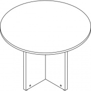 Lorell Prominence Round Laminate Conference Table (PT42RGE)
