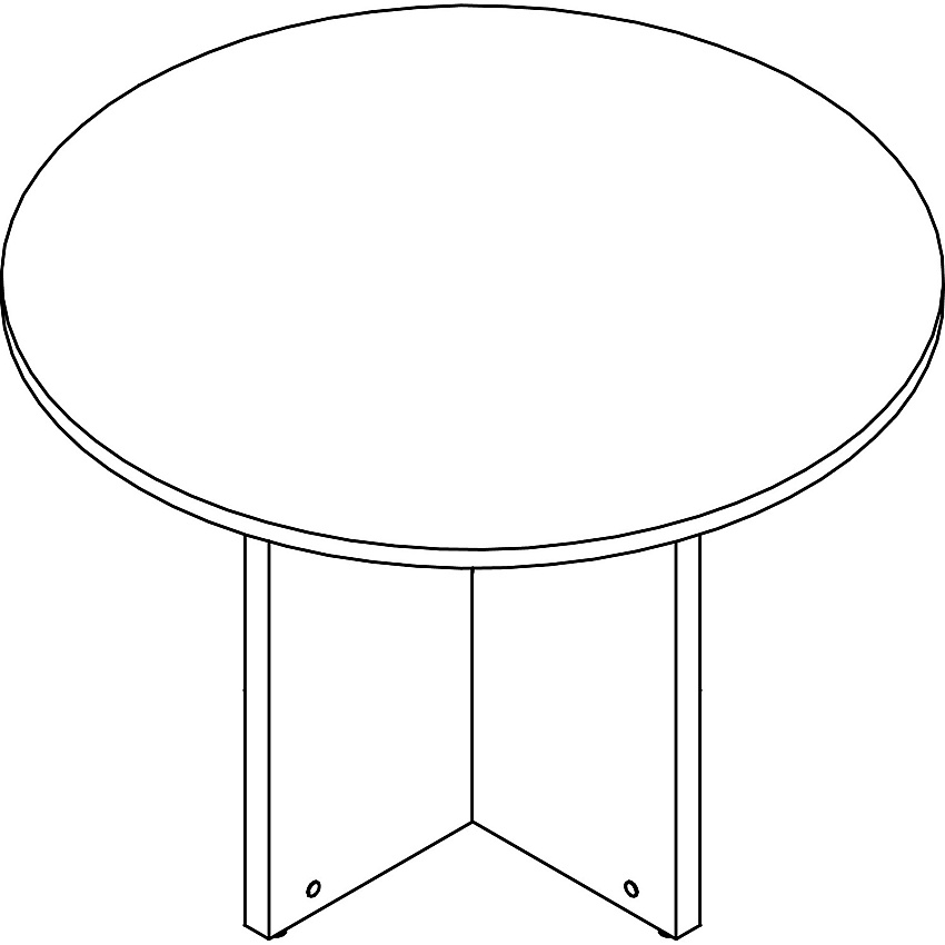 Lorell Prominence 2.0 Round Laminate Conference Table (LLRPT42RGE)