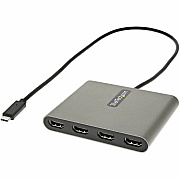 StarTech Usb C To 4 Hdmi Adapter - External Video & Graphics Card - Usb Type-c To Quad Hdmi Display Adapter Dongle - 1080p 60hz - Multi Monitor - Windows Only (USBC2HD4)