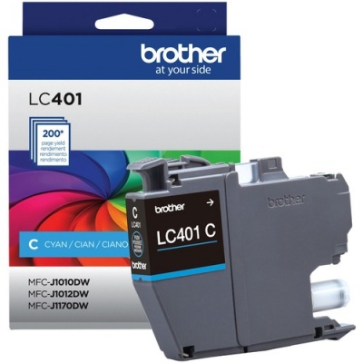 Brother LC401CS Original Standard Yield Inkjet Ink Cartridge - Single Pack - Cyan - 1 Pack