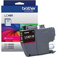 Brother LC401MS Original Standard Yield Inkjet Ink Cartridge - Single Pack - Magenta - 1 Pack