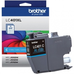 Brother LC401XLCS Original High Yield Inkjet Ink Cartridge - Single Pack - Cyan - 1 Pack