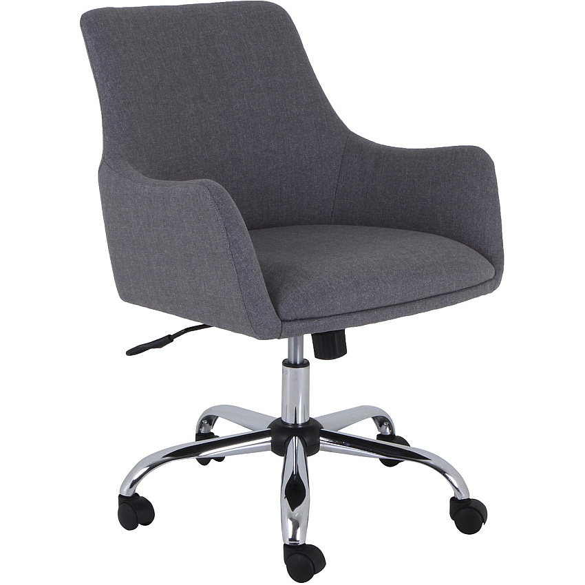 Lorell Mid-century Modern Flannel Guest Chair (LLR68549)