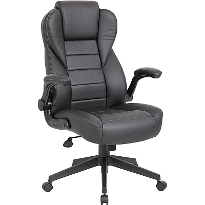BOSS Executive LeatherPlus Chair (B8551BK)