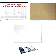 Ghent Dry Erase/Bulletin Board Kit (WFH3)