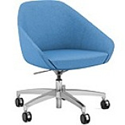 9 to 5 Seating Jax Lounge 5-Star Base Side Chair (9254R2PFBU)