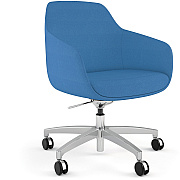 9 to 5 Seating Jax Lounge 5-Star Base Side Chair (9254R2SFBU)