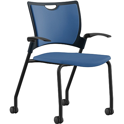 9 to 5 Seating Bella Fabric Seat Mobile Stack Chair (1315A12SFCD)