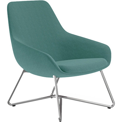9 to 5 Seating W-shaped Base Lilly Lounge Chair (9111LGBFCD)