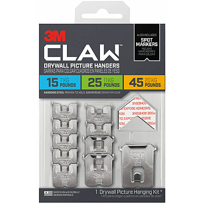 3M CLAW Drywall Picture Hanger (MMM3PHKITM10ES)