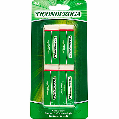 Ticonderoga White Erasers (DIXX38004)