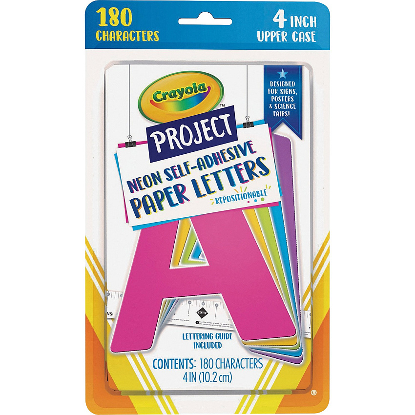 Crayola Self-adhesive Paper Letters (PACP1646CRA)