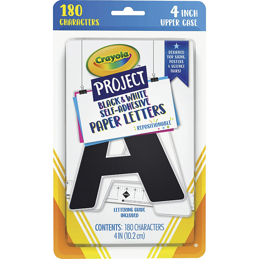 Crayola Self-adhesive Paper Letters (PACP1644CRA)