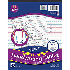 Pacon Multi-Sensory Ruled Handwriting Tablet (PACP2469)