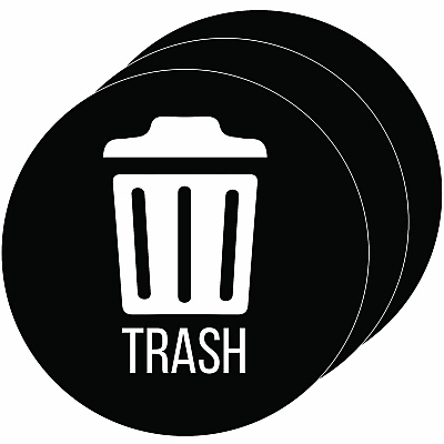 HLS Commercial Refuse Bin Icon Sticker (HLSKERTRASH3)