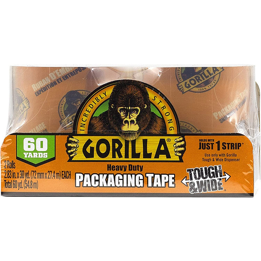Gorilla Glue Glue Glue Gorilla Glue Glue Heavy-Duty Tough & Wide Shipping/Packaging Tape (GOR6030402)
