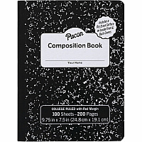 Pacon Marble Hard Cover Wide Rule Composition Book (PACPMMK37101DE)