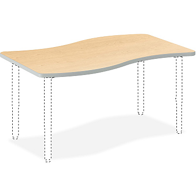 HON Build Series Ribbon Shape Tabletop (HONSW3054ENDK)