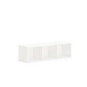 HON Mod Wall Mounted Storage | Open | 48"W | Simply White Finish (HONPLWMH48LP1)