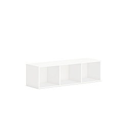 HON Mod Wall Mounted Storage | Open | 48"W | Simply White Finish (HONPLWMH48LP1)