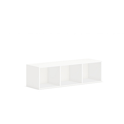 HON Mod Wall Mounted Storage | Open | 48"W | Simply White Finish (HONPLWMH48LP1)