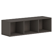 HON Mod Wall Mounted Storage | Open | 48"W | Slate Teak Finish (HONPLWMH48LS1)