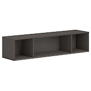 HON Mod Wall Mounted Storage | Open | 60"W | Slate Teak Finish (HONPLWMH60LS1)