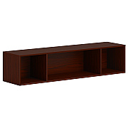 HON Mod Wall Mounted Storage | Open | 60"W | Traditional Mahogany Finish (HONPLWMH60LT1)