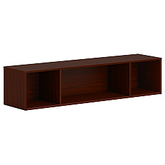 HON Mod Wall Mounted Storage | Open | 60"W | Traditional Mahogany Finish (HONPLWMH60LT1)