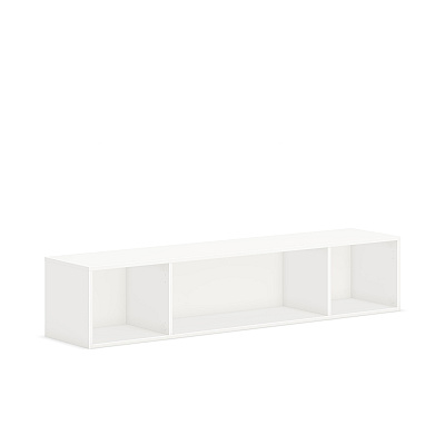 HON Mod Wall Mounted Storage | Open | 66"W | Simply White Finish (HONPLWMH66LP1)